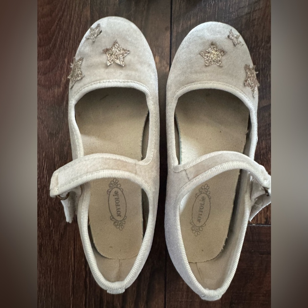 Cream Mary Jane Star Flat